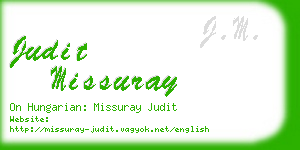 judit missuray business card